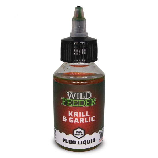 Aditiv Lichid Wild Feeder Baits - Fluo Liquid Krill & Garlic